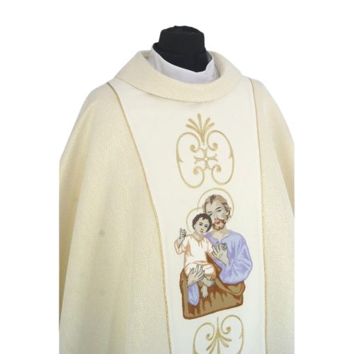Ornat haftowany z wizerunkiem Świętego Józefa (4) - zdjęcie 2 - Ornat haftowany z wizerunkiem Świętego Józefa (4)