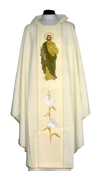 Ornat haftowany z wizerunkiem Świętego Józefa (5)
