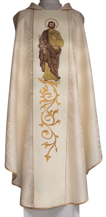 Ornat haftowany z wizerunkiem Świętego Józefa - rozeta  (6)