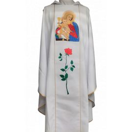 Ornat haftowany - Królowa Przenajdroższej Krwi Jezusa - Ornaty Maryjne - Nowość