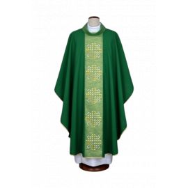 Ornat zielony z nowoczesnymi haftami (16) - Ornaty zielone - Nowość