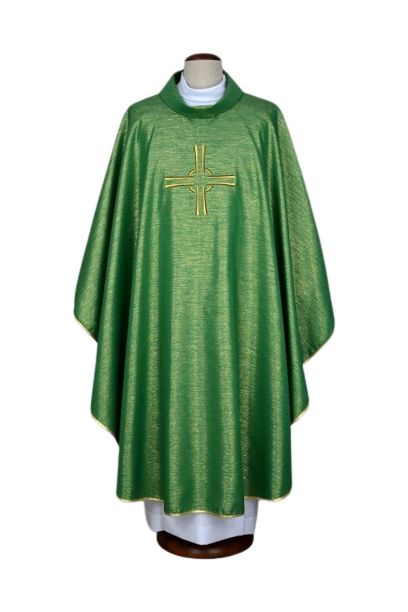 Ornat zielony haftowany - krzyż (18)