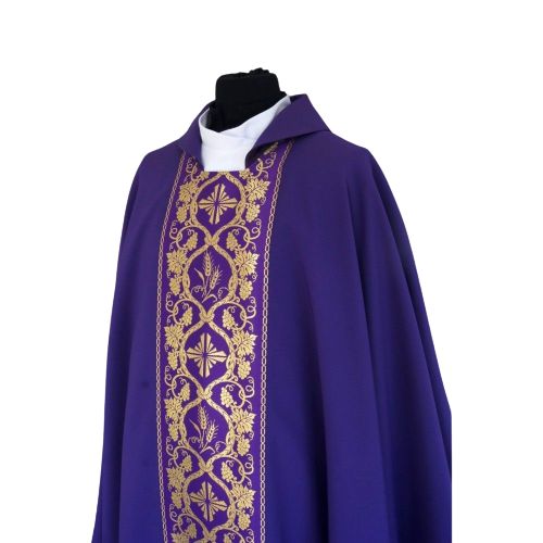 Ornat gotycki, materiał gładki, fiolet (58) - zdjęcie 2 - Ornat gotycki, materiał gładki, fiolet (58)