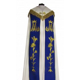 Kapa haftowana maryjna - ecru (89)