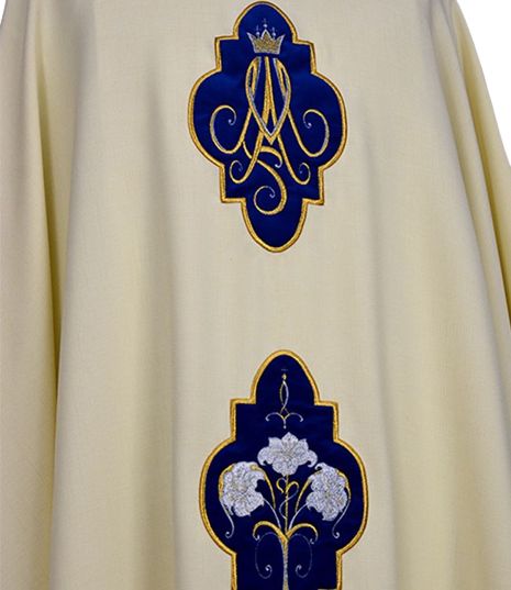 Ornat maryjny haftowany (26) - zdjęcie 2 - Ornat maryjny haftowany (26)