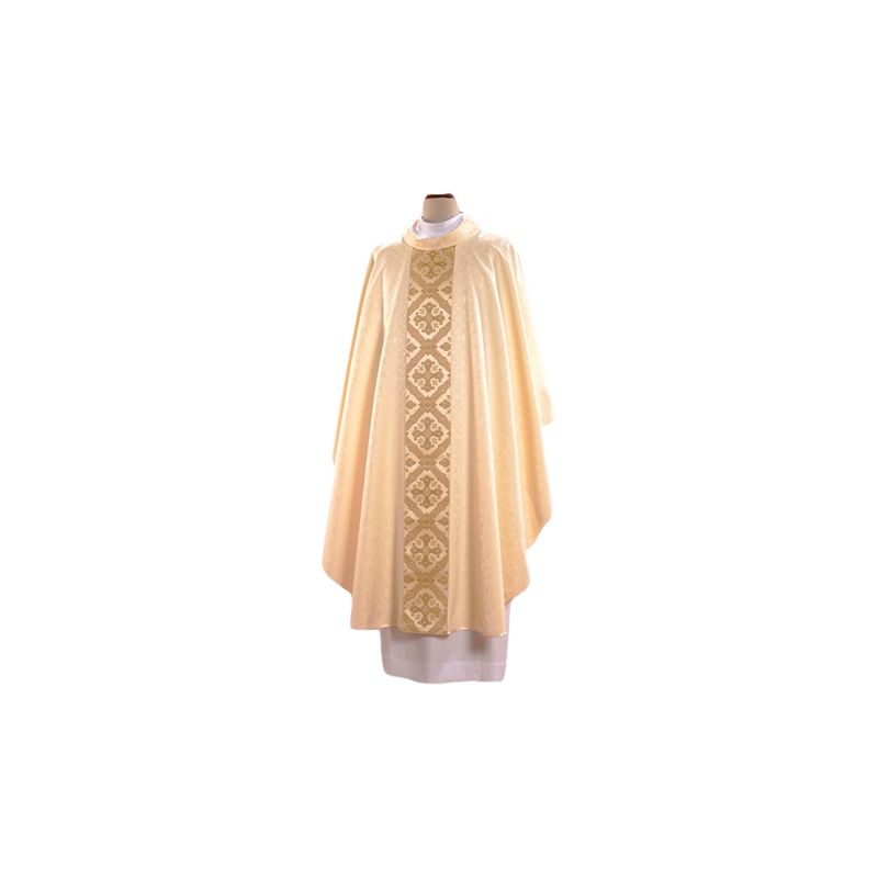 Ornat haftowany ecru - tkany, elegancki pas (54) - Ornat haftowany ecru - tkany, elegancki pas (54)