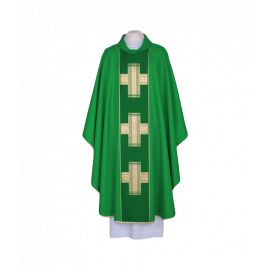 Ornat zielony, pas tkany - Krzyże (104)