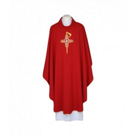 Ornat czerwony, pas haftowany - Krzyże (106)