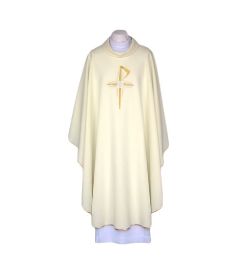 Ornat ecru, pas haftowany - Krzyże (107)