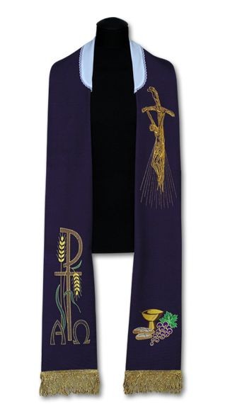 Stuła kapłańska - haftowana (202)