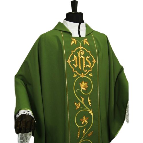 Ornat gotycki, materiał strecz, zielony (60) - zdjęcie 2 - Ornat gotycki, materiał strecz, zielony (60)