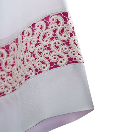 Alba kapłańska biała z podbitką kanonicką (24) - zdjęcie 2 - Alba kapłańska biała z podbitką kanonicką (24)