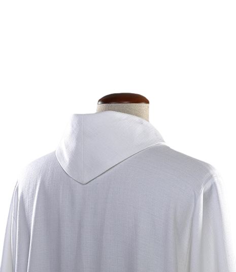 Alba kapłańska z szerokim kołnierzem, ozdobne mankiety (27) - zdjęcie 2 - Alba kapłańska z szerokim kołnierzem, ozdobne mankiety (27)