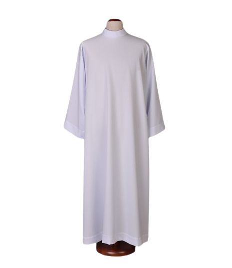 Alba kapłańska biała, prosty krój (32)