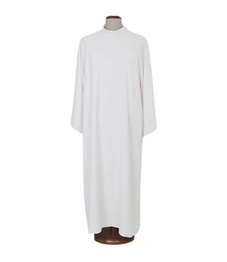 Alba kapłańska z domieszką lnu, prosty krój (35)