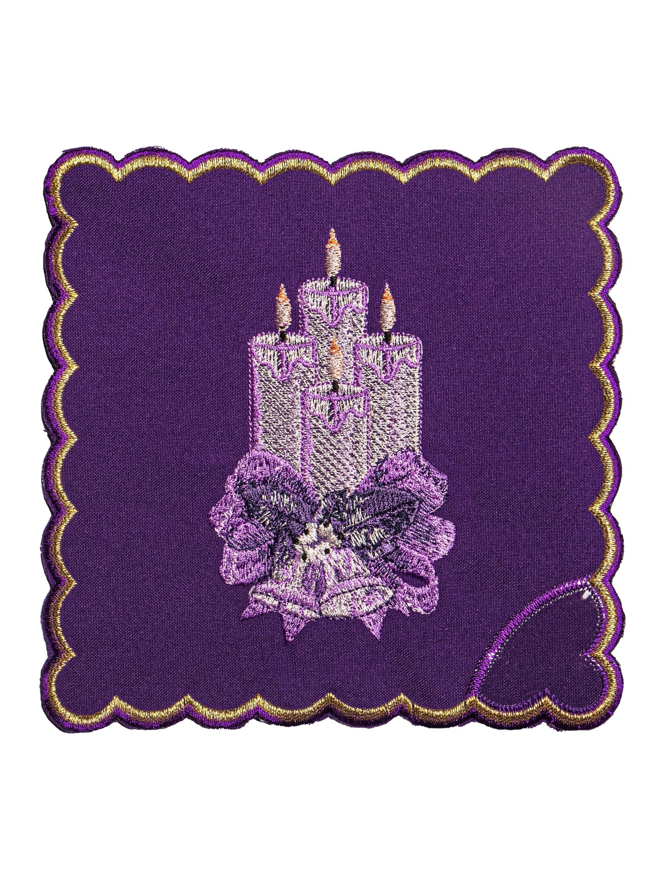 Bielizna kielichowa haftowana - Adwent (5) - zdjęcie 2 - Bielizna kielichowa haftowana - Adwent (5)