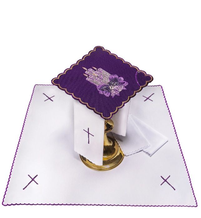 Bielizna kielichowa haftowana - Adwent (5)