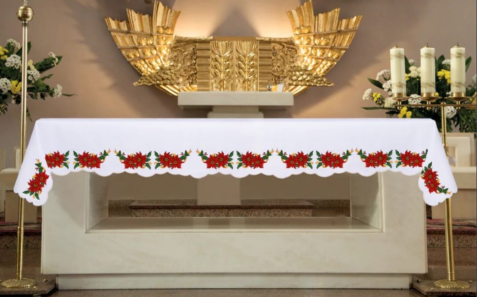 Obrus haftowany Boże Narodzenie - Gwiazdy Betlejemskie 3,5mx1,5m