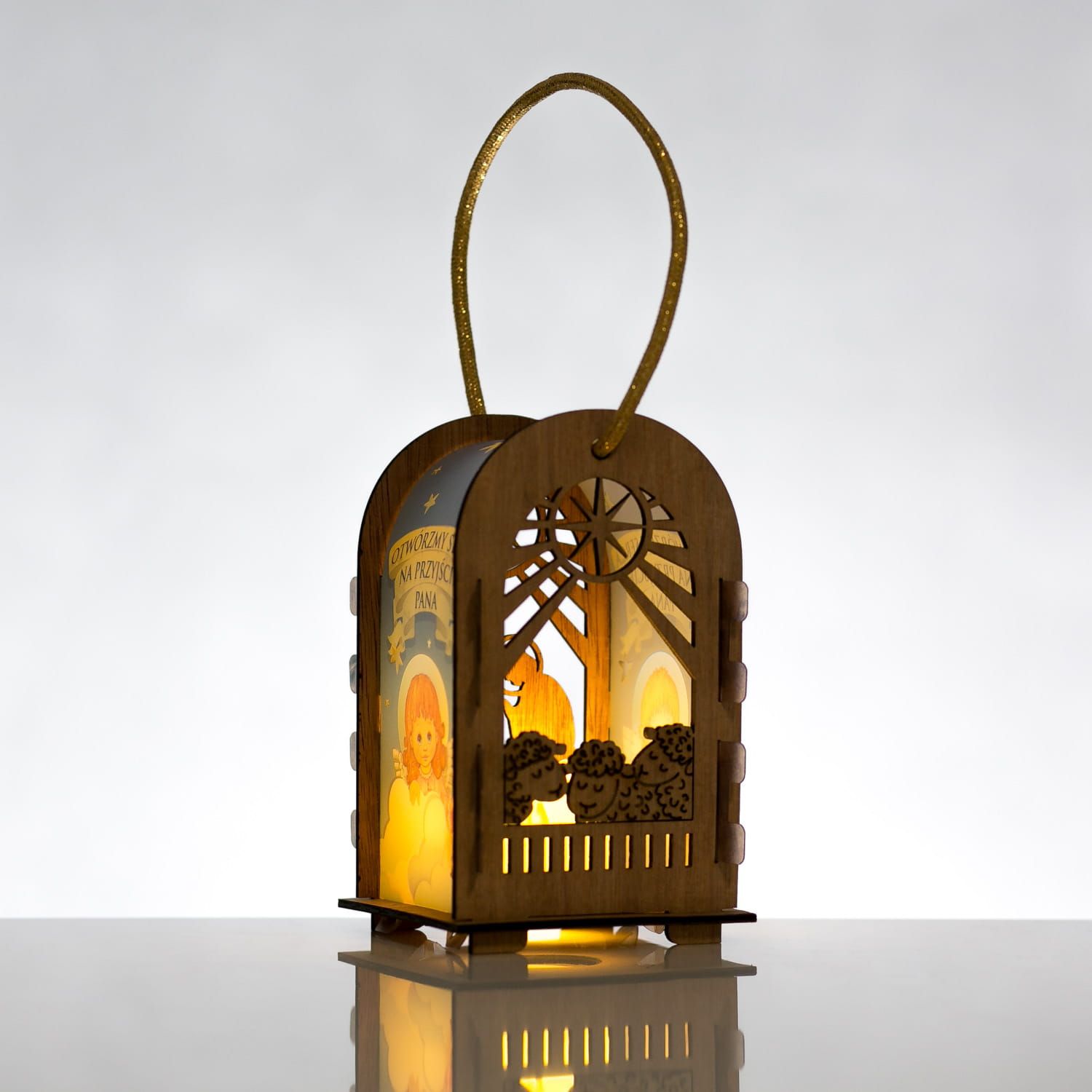 Lampion adwentowy, RORATY - światełko led - zdjęcie 4 - Lampion adwentowy, RORATY - światełko led