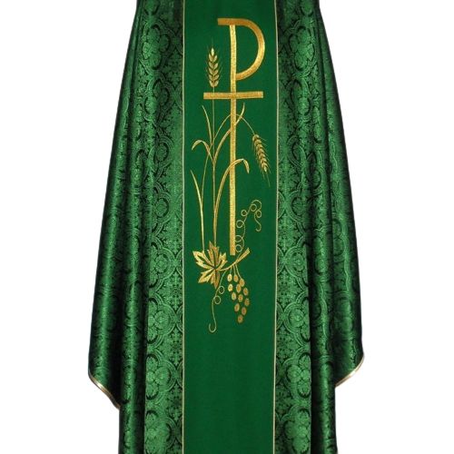 Ornat z komputerowo haftowanym pasem- rozeta (20) - zdjęcie 4 - Ornat z komputerowo haftowanym pasem- rozeta (20)