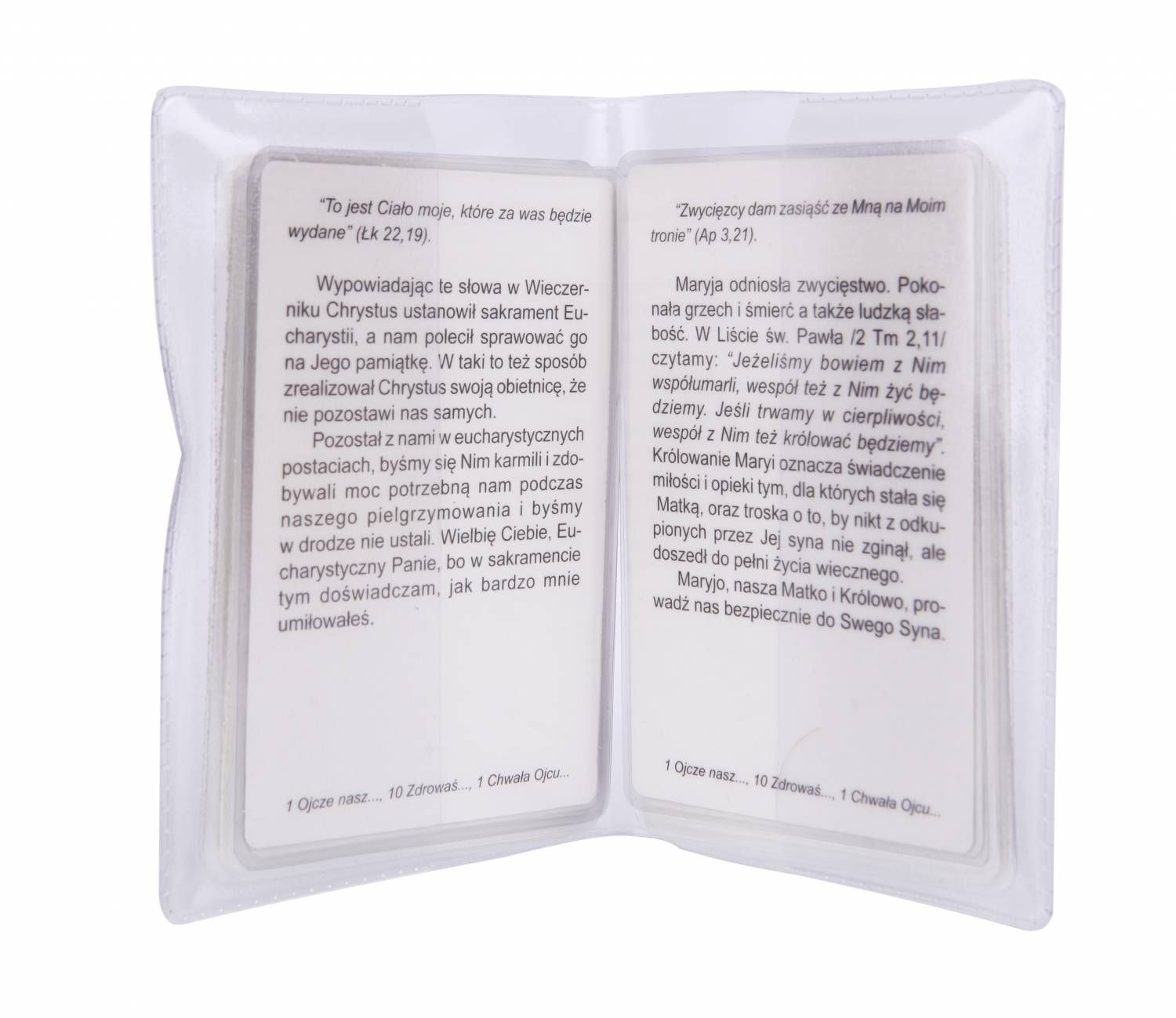 Tajemnice różańcowe laminowane w okładce - zdjęcie 2 - Tajemnice różańcowe laminowane w okładce