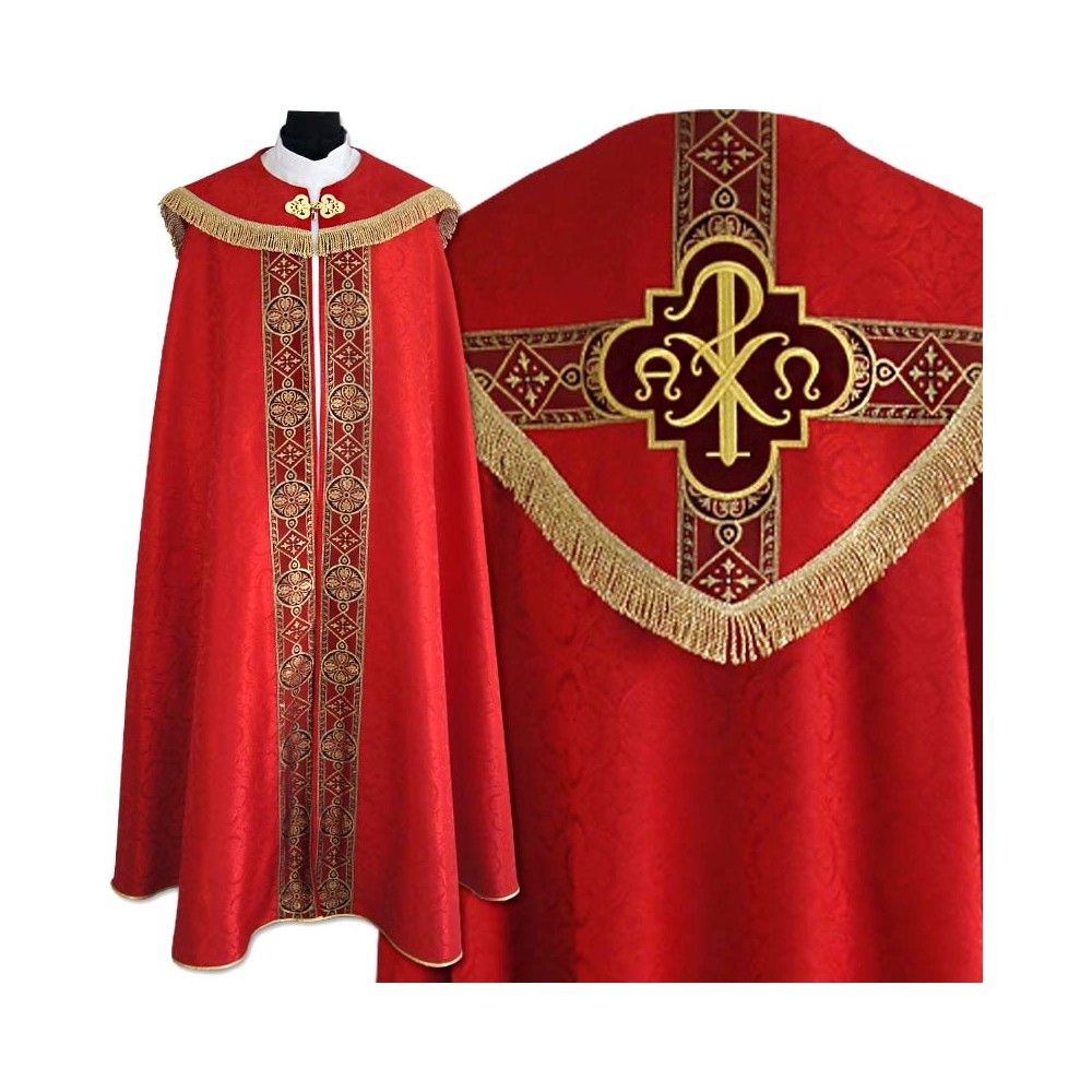 Kapa haftowana Alfa Omega, kolory liturgiczne (17) - zdjęcie 5 - Kapa haftowana Alfa Omega, kolory liturgiczne (17)