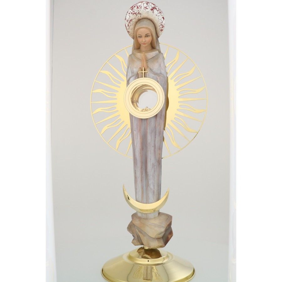 Monstrancja złocona Matka Boża - 83 cm (S039)