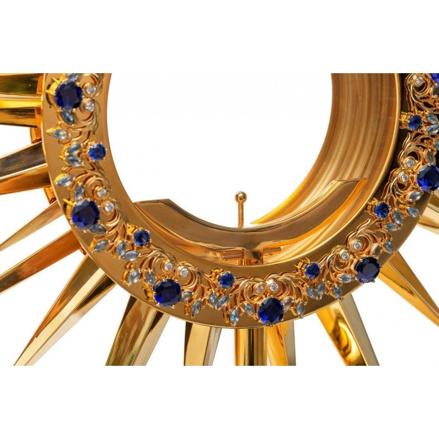 Monstrancja złocona w stylu maryjnym - 83 cm (S040) - zdjęcie 3 - Monstrancja złocona w stylu maryjnym - 83 cm (S040)