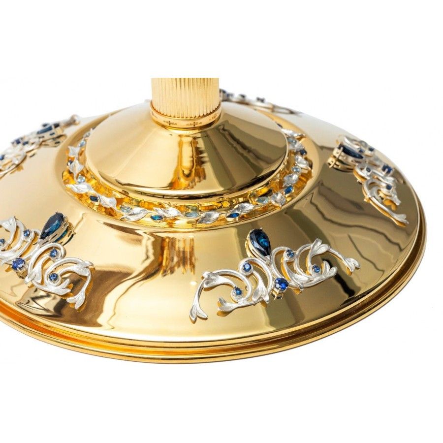 Monstrancja złocona w stylu maryjnym - 83 cm (S040) - zdjęcie 5 - Monstrancja złocona w stylu maryjnym - 83 cm (S040)