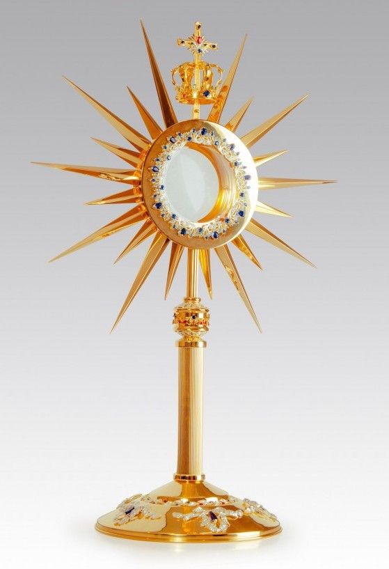 Monstrancja złocona w stylu maryjnym - 83 cm (S040)