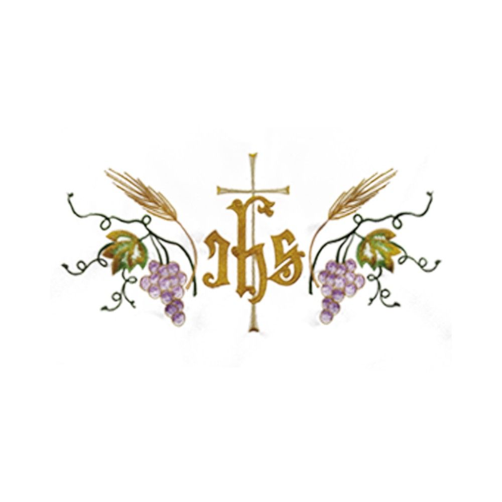 Obrus ołtarzowy haftowany - kolor kłosy - zdjęcie 2 - Obrus ołtarzowy haftowany - złote kłosy