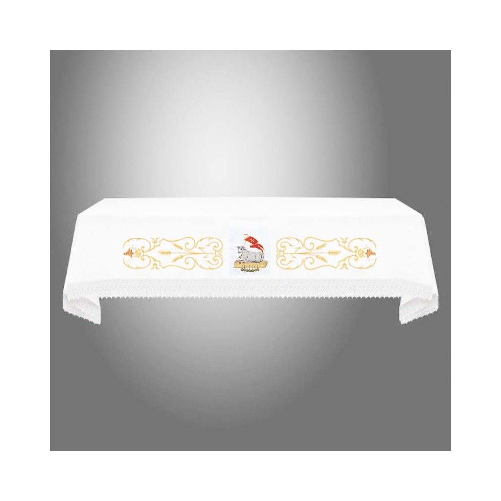 Obrus ołtarzowy wielkanocny  - Baranek (3) - zdjęcie 3 - Obrus ołtarzowy wielkanocny  - Baranek (3)