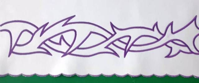 Obrus na Wielki Post - wzór eucharystyczny (230)