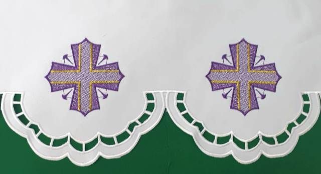 Obrus na Wielki Post - wzór eucharystyczny (232)