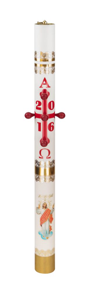 Paschał z tworzywa sztucznego 100/75 (ecri) - Świece Paschalne - Paschał