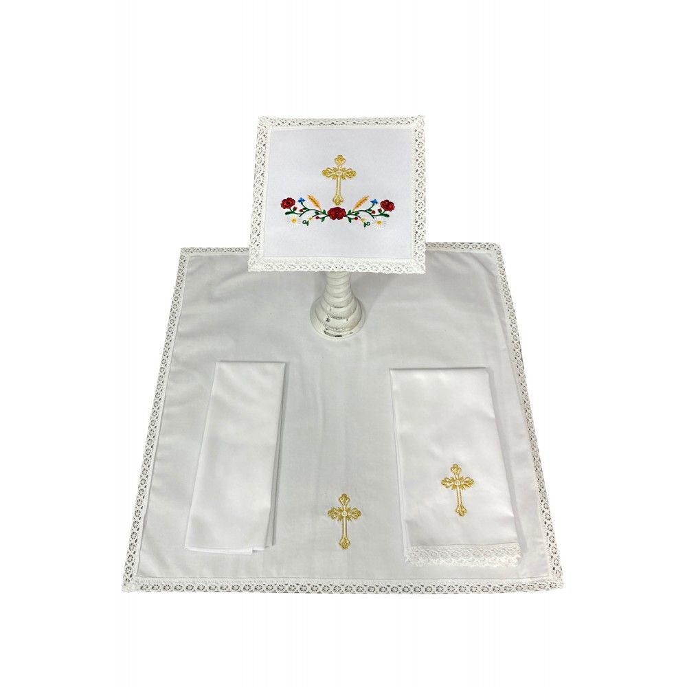 Bielizna kielichowa haftowana - motyw kwiatowy