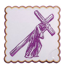 Bielizna kielichowa haftowana - Pan Jezus - zdjęcie 2 - Bielizna kielichowa haftowana - Pan Jezus