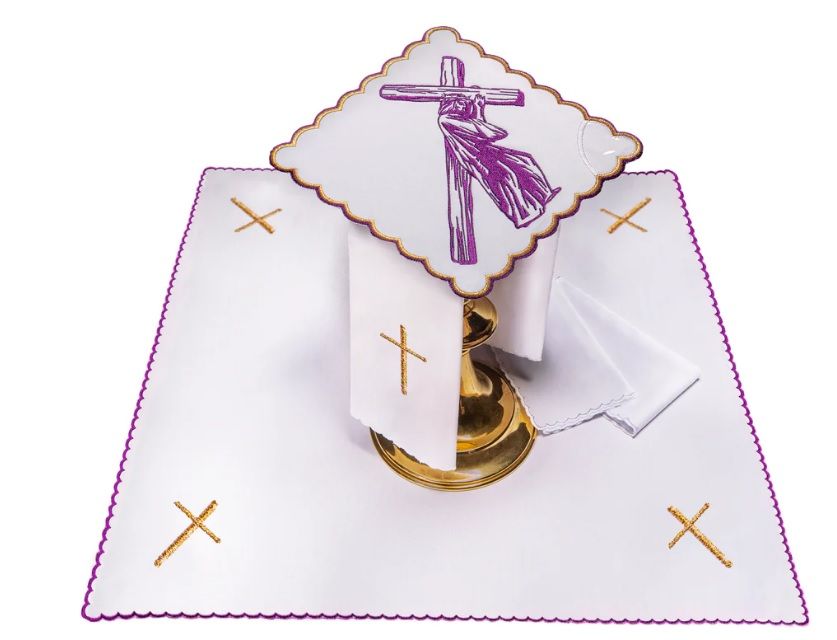 Bielizna kielichowa haftowana - Pan Jezus