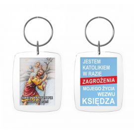 Brelok Święty Krzysztof - akryl (1)