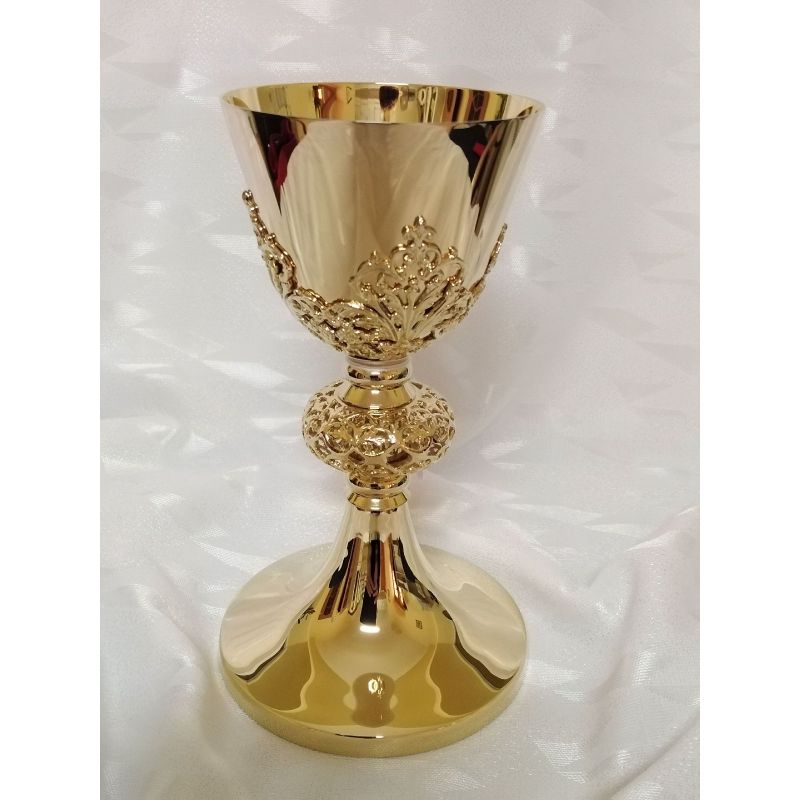 Kielich mszalny, ażurowy złoty - 21 cm (6D) - Kielich mszalny, ażurowy złoty - 21 cm (6D)