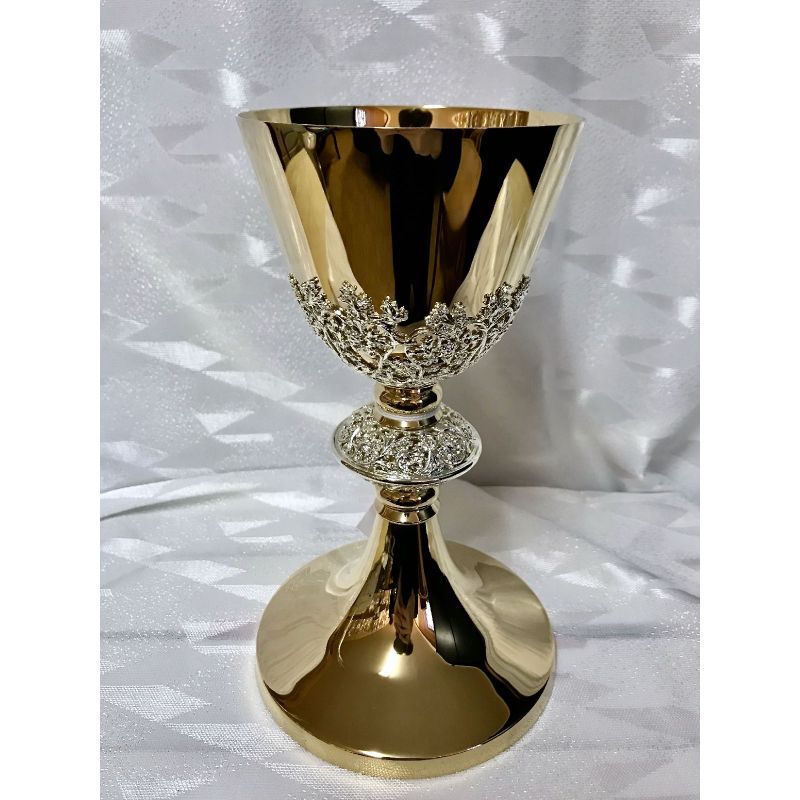 Kielich mszalny, ażur srebrny - 21 cm (9D) - Kielich mszalny, ażur srebrny - 21 cm (9D)