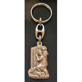 Brelok metalowy św. Krzysztof 4,5x3 cm