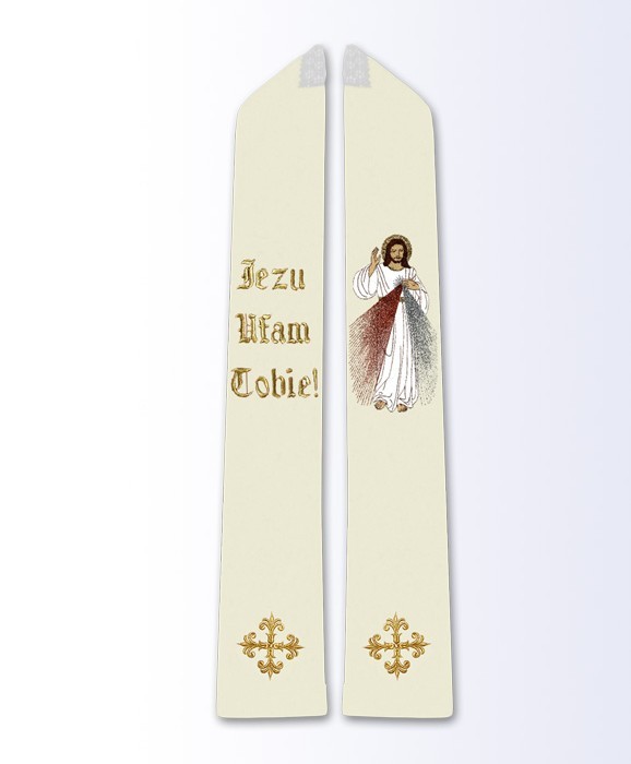 Stuła Jezu Ufam Tobie - zdjęcie 2 - Stuła Jezu Ufam Tobie