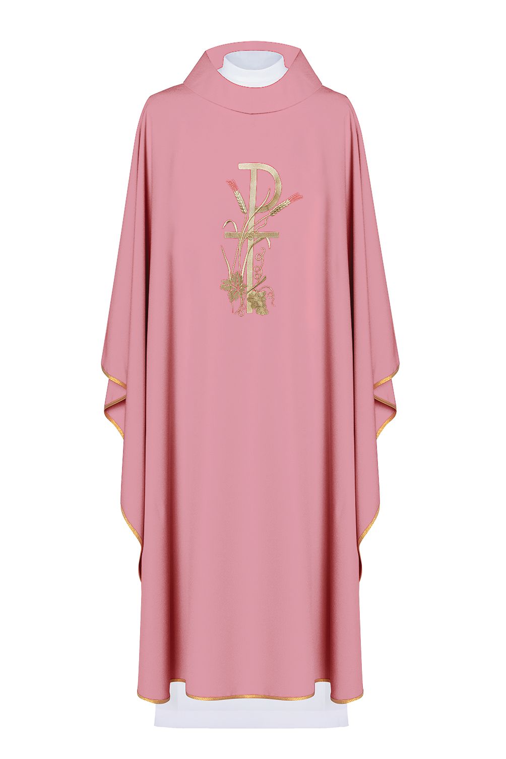 Ornat haftowany z ozdobnym haftem - różowy (H9)