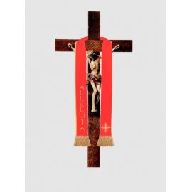 Stuła haftowana Alleluja - aksamit 70 cm
