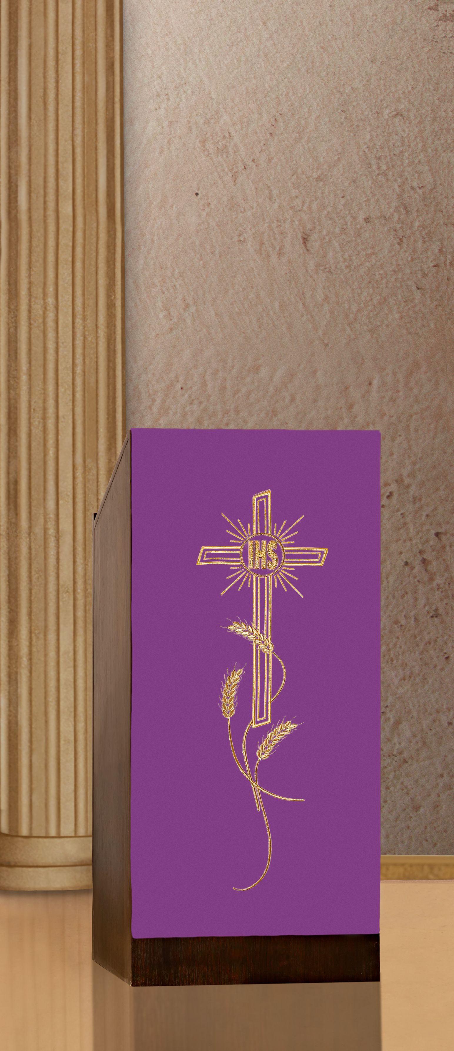 Lektorium/welon na ambonę (H2) - zdjęcie 3 - Lektorium haftowane (2)