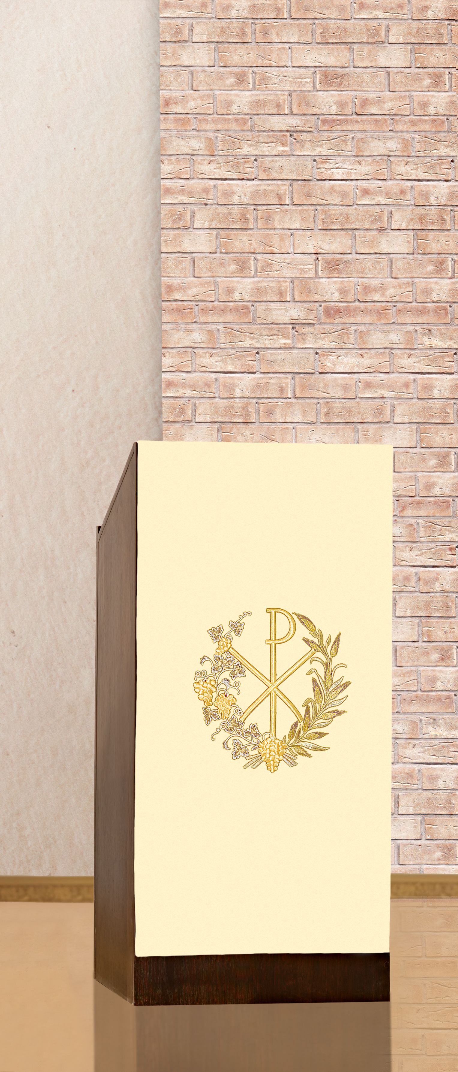 Lektorium/welon haftowany na ambonę (H12) - zdjęcie 2 - Lektorium/welon haftowany na ambonę (H12)