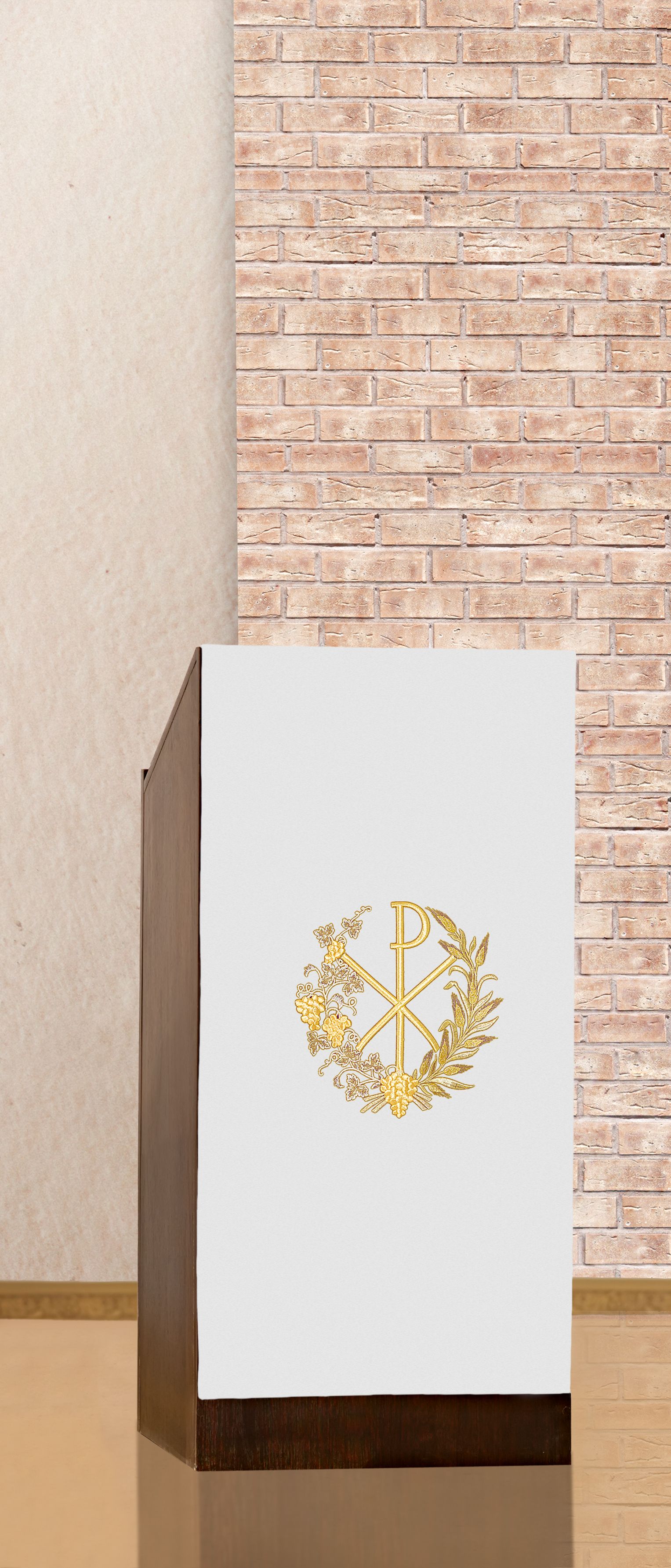 Lektorium/welon haftowany na ambonę (H12) - zdjęcie 3 - Lektorium/welon haftowany na ambonę (H12)