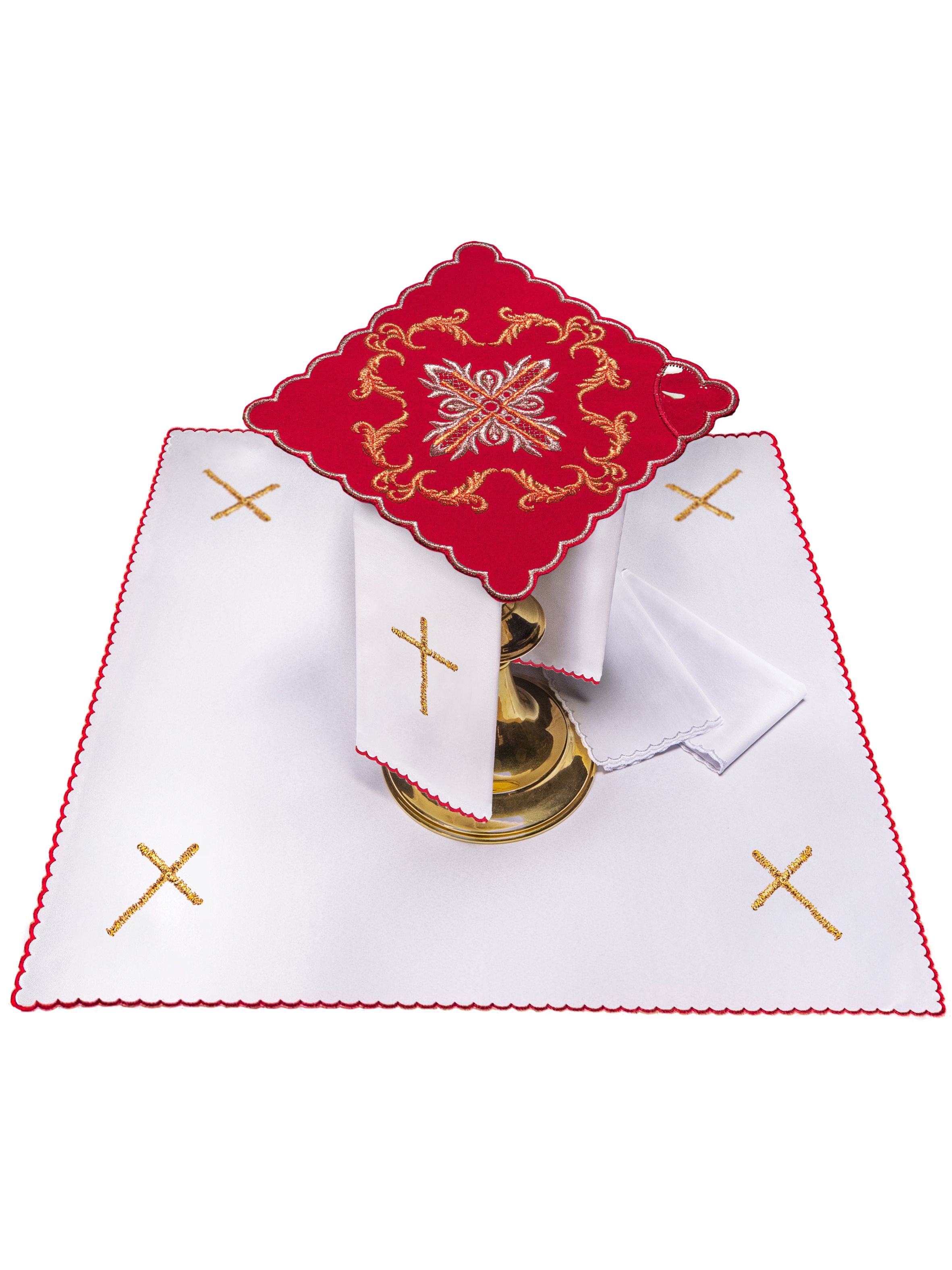 Bielizna kielichowa haftowana krzyż (46H)