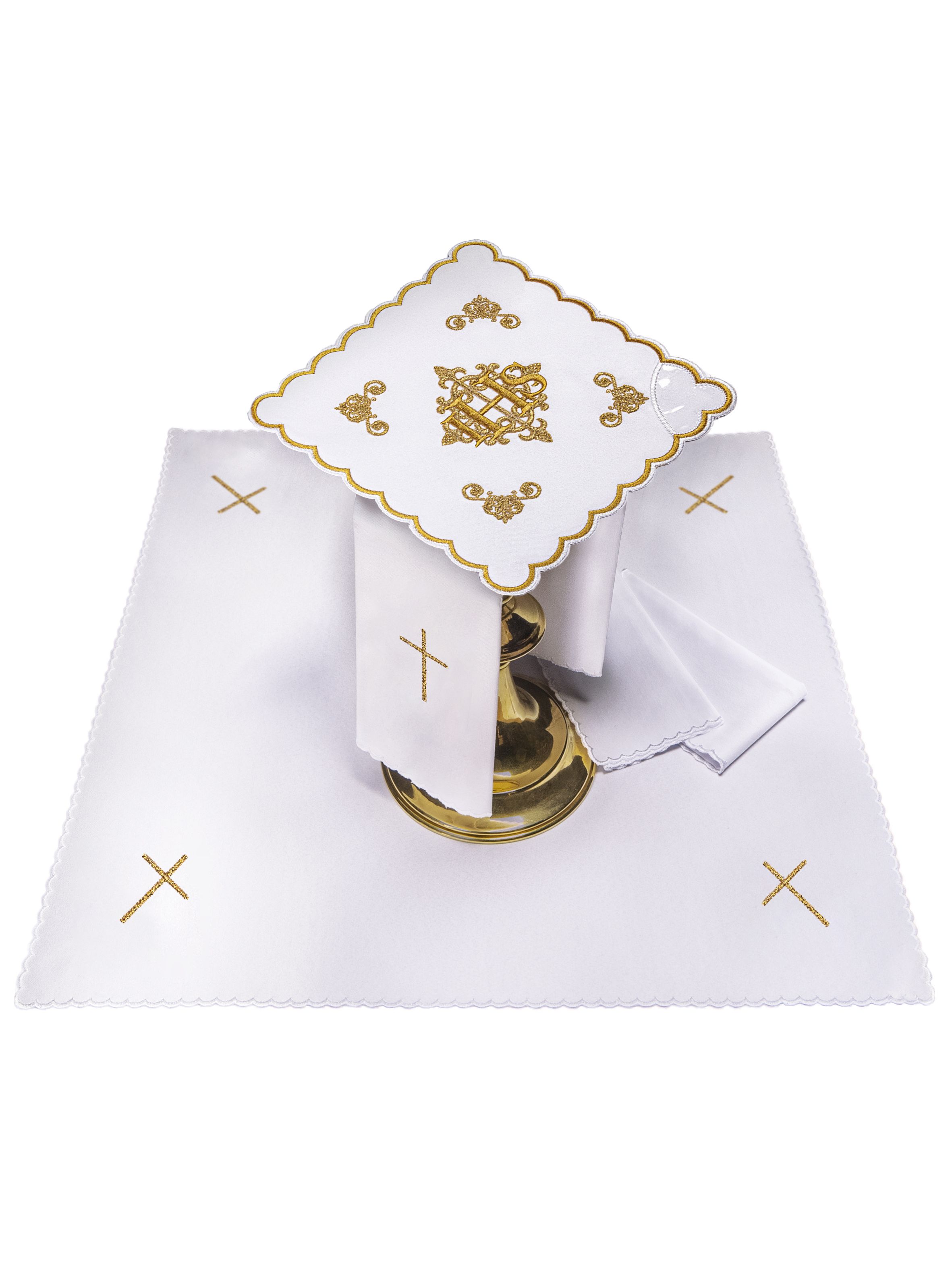 Bielizna kielichowa haftowana IHS (47H)